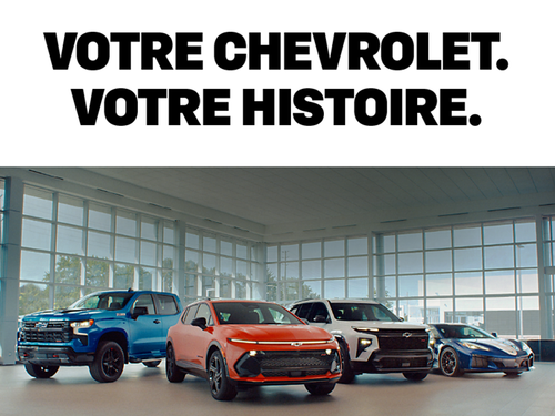 Découvrez la gamme Chevrolet