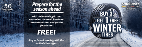 Buy 3 Get 1 FREE Winter Tires