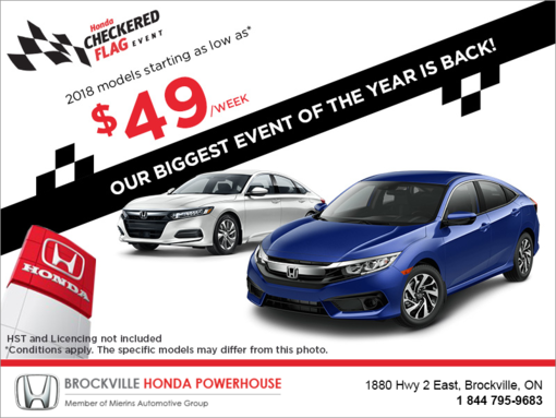 Honda Checkered Flag Event