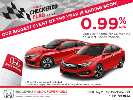 Honda Checkered Flag Event