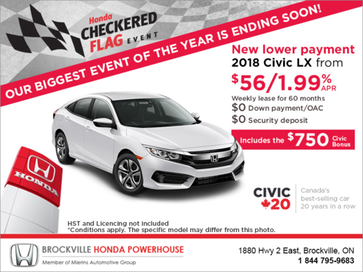 Lease the 2018 Honda Civic!