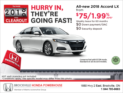 Lease the 2018 Honda Accord Sedan!