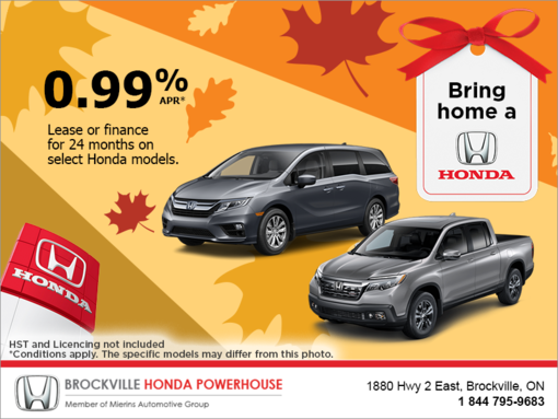 Bring home a Honda!