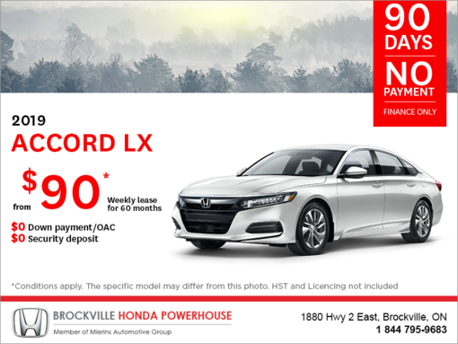 Lease the 2019 Honda Accord Sedan!