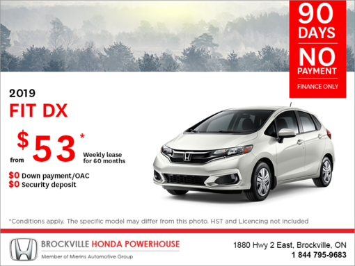 Lease the 2019 Honda Fit!