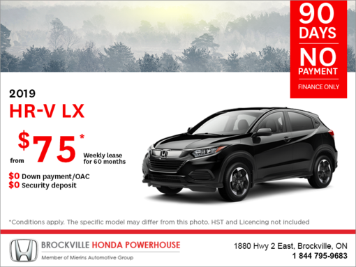 Lease the 2019 Honda HR-V!