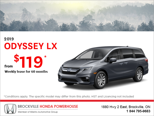 Lease the 2019 Honda Odyssey!