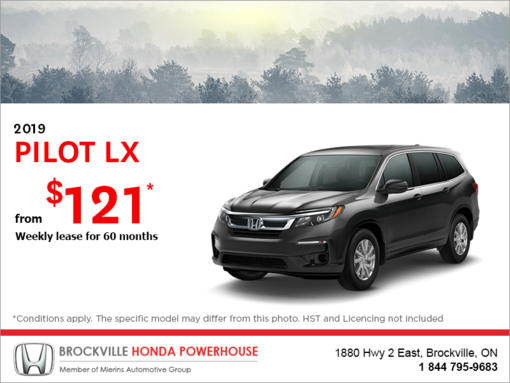 Lease the 2019 Honda Pilot!