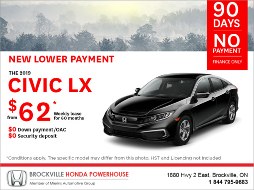 Lease the 2019 Honda Civic!