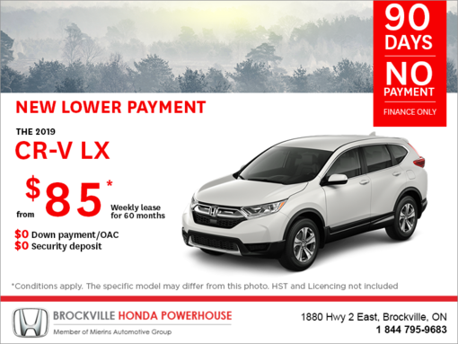 Lease the 2019 Honda CR-V!