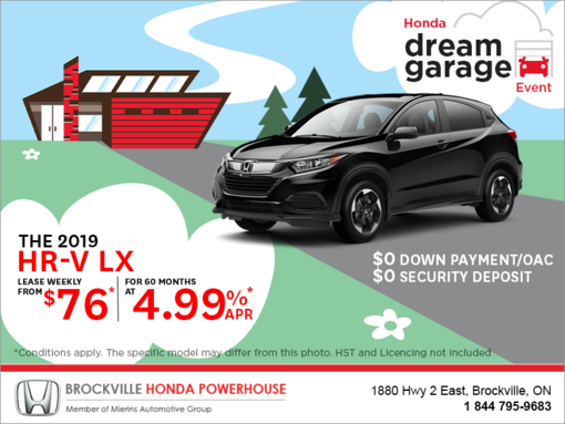 Lease the 2019 Honda HR-V!