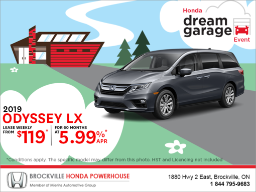 Lease the 2019 Honda Odyssey!