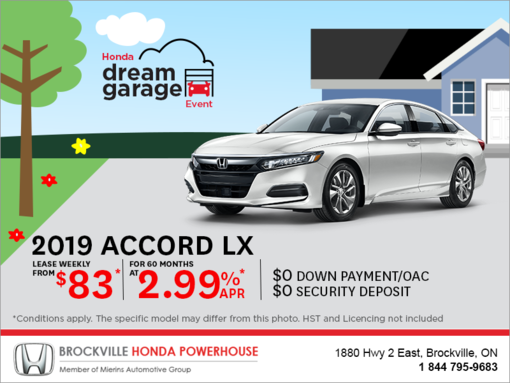 Lease the 2019 Honda Accord Sedan!