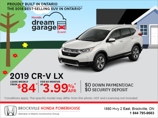 Lease the 2019 Honda CR-V!