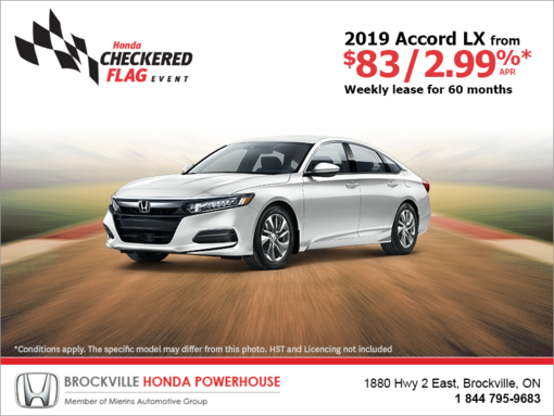 Lease the 2019 Honda Accord Sedan!