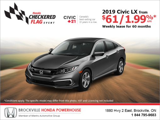 Lease the 2019 Honda Civic!