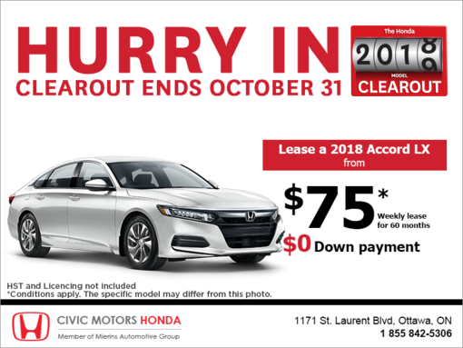 Lease the 2018 Honda Accord Sedan!