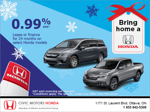 Bring home a Honda!
