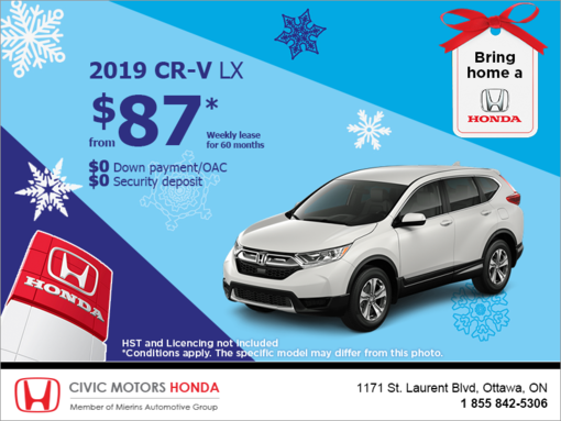 Lease the 2019 Honda CR-V!
