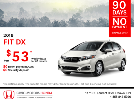 Lease the 2019 Honda Fit!