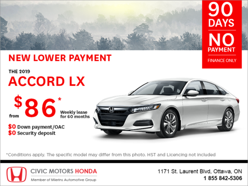Lease the 2019 Honda Accord Sedan!