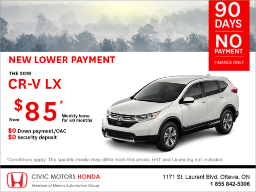 Lease the 2019 Honda CR-V!