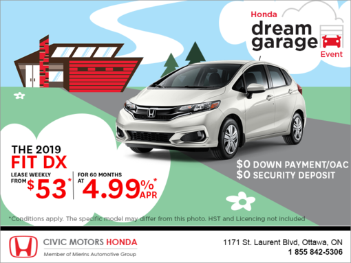 Lease the 2019 Honda Fit!