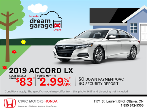Lease the 2019 Honda Accord Sedan!