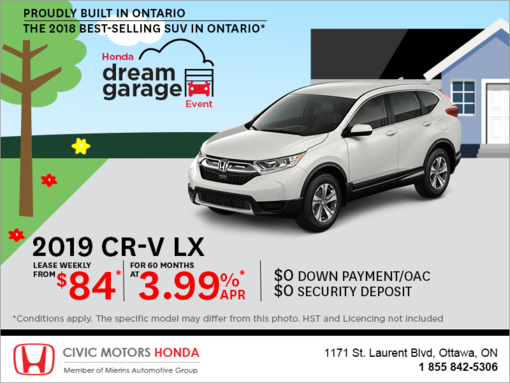 Lease the 2019 Honda CR-V!