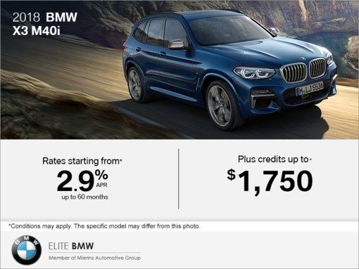 2018 BMW X3 M40i