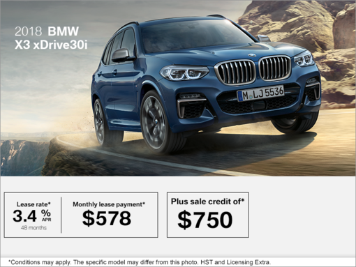 2018 BMW X3 xDrive30i