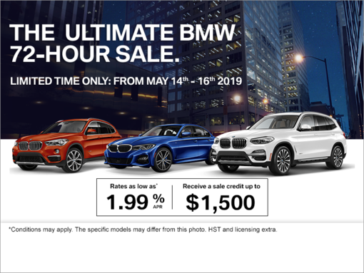 The Ultimate BMW 72-Hour Sale!