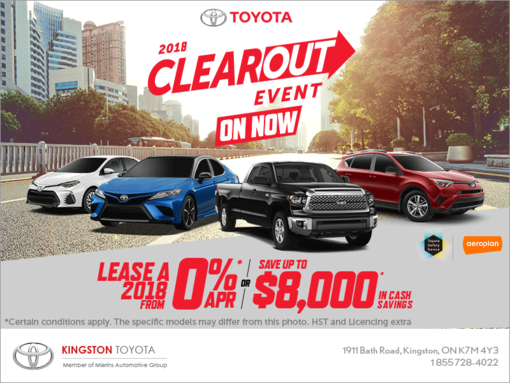 Toyota 2018 monthly event!