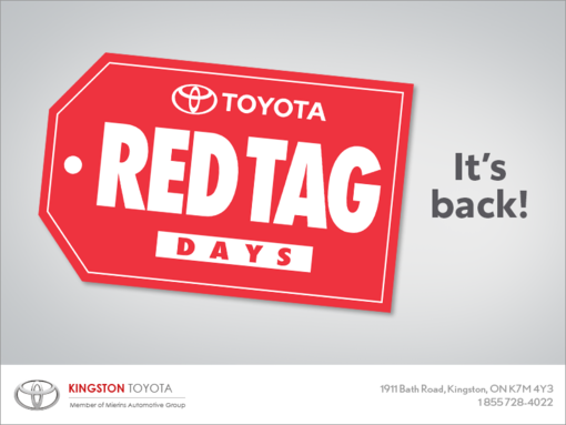 Toyota Red Tag Days!