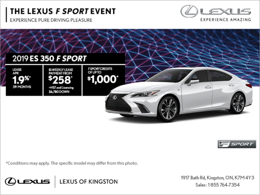 Get the 2019 Lexus ES 350 today!