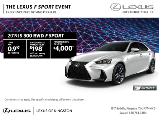 Get the 2019 Lexus IS 300 today!