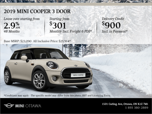 2019 MINI Cooper 3 door