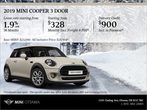 2019 MINI Cooper 3 door