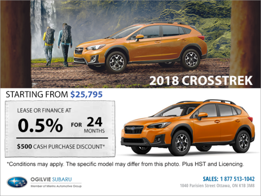 Get the 2018 Subaru Crosstrek Today!