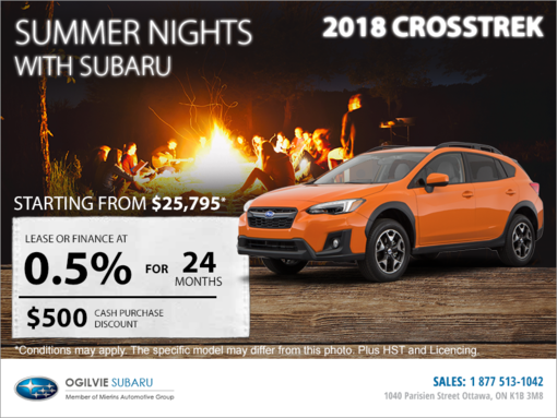 Get the 2018 Subaru Crosstrek Today!