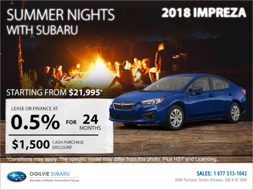 Get the 2018 Subaru Impreza 4-Door Today!