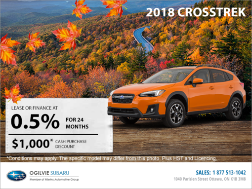 Get the 2018 Subaru Crosstrek Today!