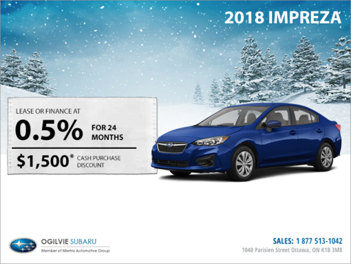 Get the 2018 Subaru Impreza 4-Door Today!