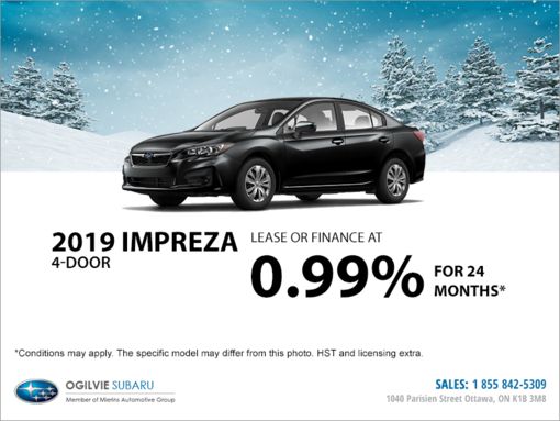Get the 2019 Subaru Impreza 4-Door Today!