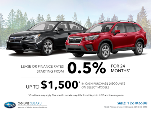 Make tracks with Subaru!