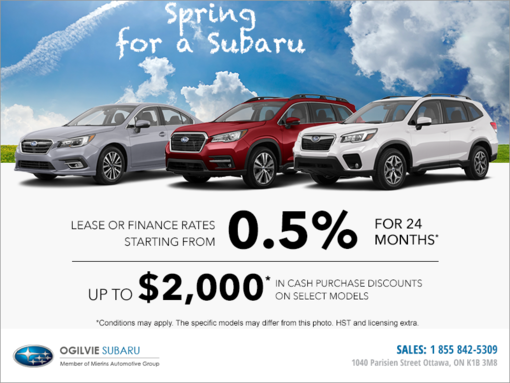Subaru's Monthly Sales Event