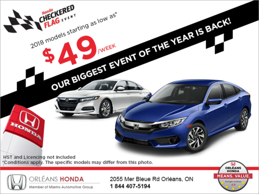 Honda Checkered Flag Event
