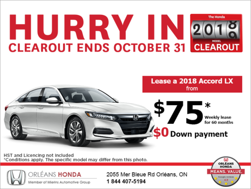 Lease the 2018 Honda Accord Sedan!