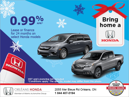 Bring home a Honda!