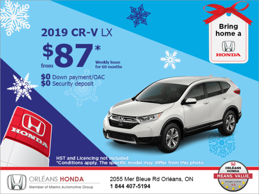 Lease the 2019 Honda CR-V!